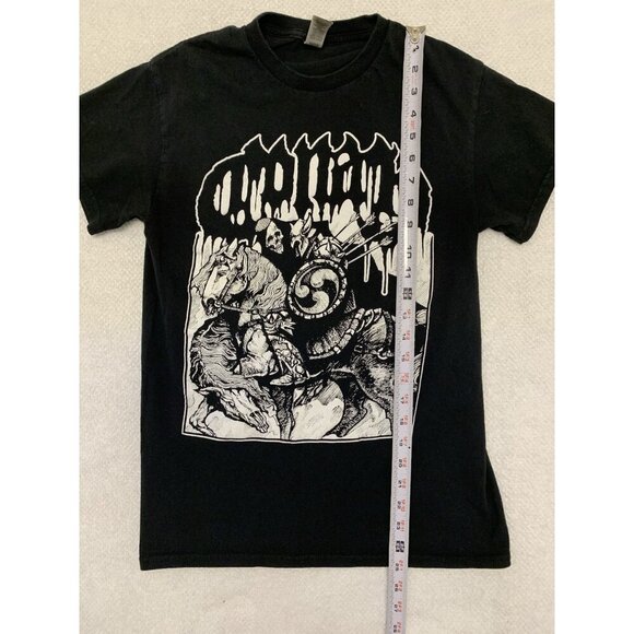 Conan The Barbarian Horseback Battle Hammer Black Cotton Graphic T-shirt Small - Picture 5 of 5